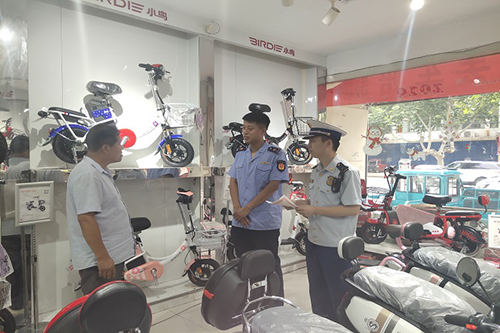 峄城大队联合区市场监督管理局开展电动车销售场所消防安全检查.jpg